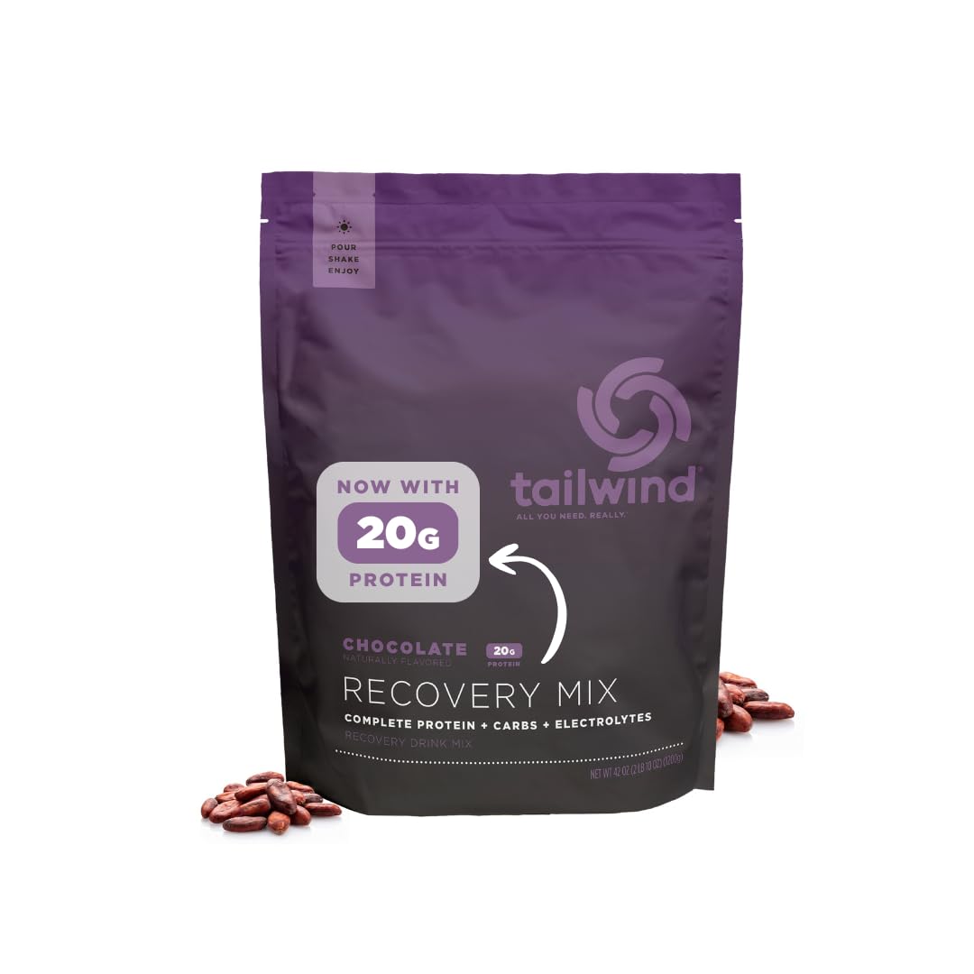 Tailwind Nutrition Recovery Mix, Chocolate, 12 Single-Serving Sachets