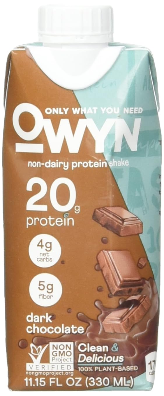 Owyn Dark Chocolate Flavored Protein Shake, Sugar Free, Dairy Free, 44 Fluid Ounces (Pack Of 3)
