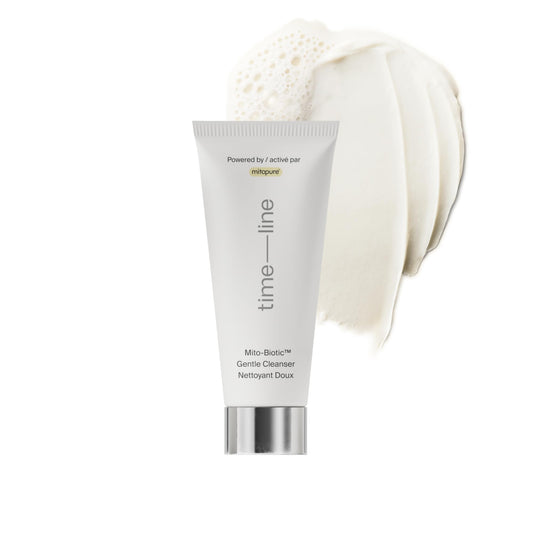 Timeline Mitopure™ Travel Size Gentle Cleanser - Non-Drying & Calming With Ceramides To Remove Makeup & Strengthen Skin Barrier For All Skin Types - 1.7 Fl Oz