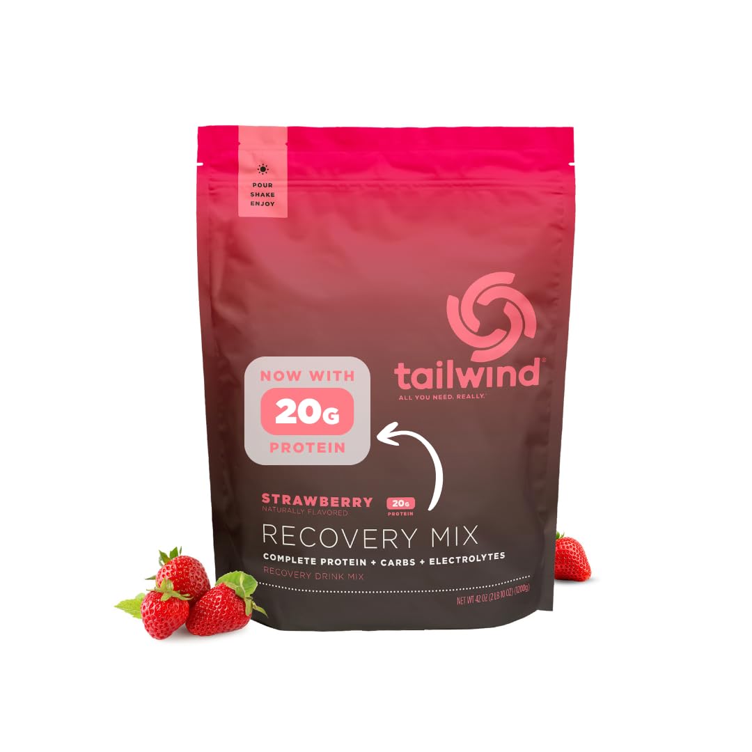 Tailwind Nutrition Recovery Mix, Chocolate, 12 Single-Serving Sachets