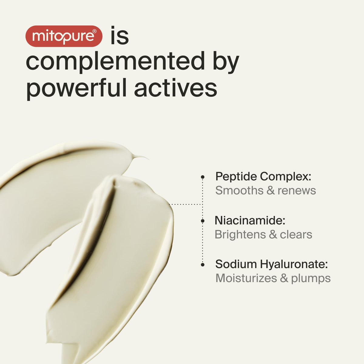 Timeline Mitopure™ Travel Size Dewy Cream Lightweight Moisturizer With Peptides to Hydrate, Plump & Protect Dry Skin - .51 Fl Oz