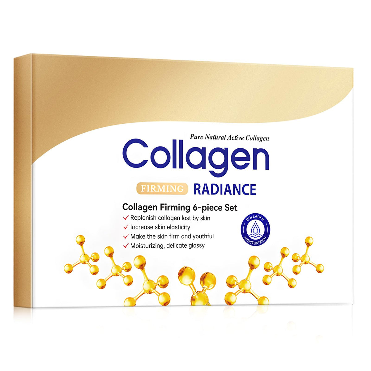 Collagen Skin Care Set, Anti Aging Skincare Gift Set for Wrinkles & Fine Lines, Shrink Pores, Hydrate & Firm Skin, 6 Pcs Skincare Kits for Women with Cleanser, Toner, Lotion, Serum, Cream, Eye Cream.