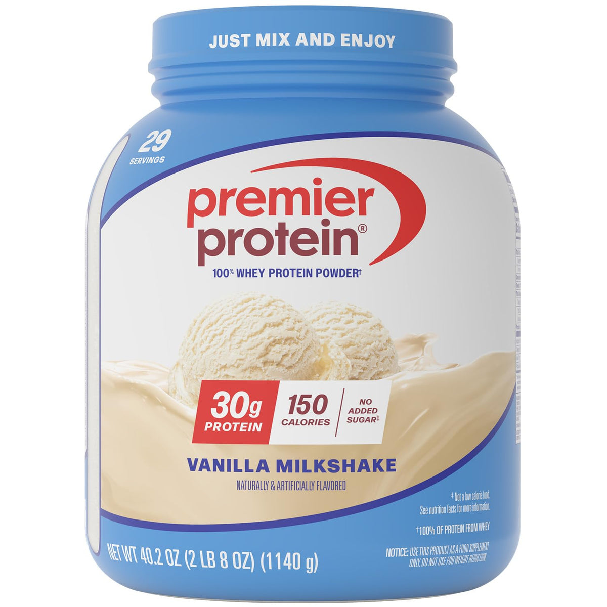 Premier Protein 30g High Protein Powder, 100% Whey, Chocolate, 17 Servings