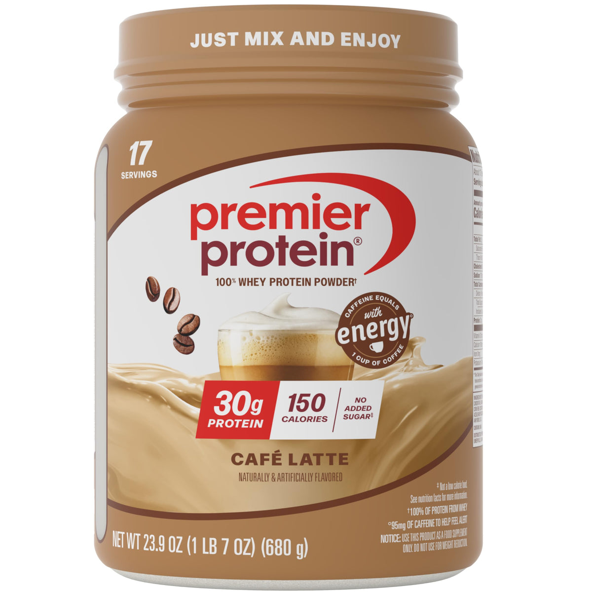 Premier Protein 30g High Protein Powder, 100% Whey, Chocolate, 17 Servings
