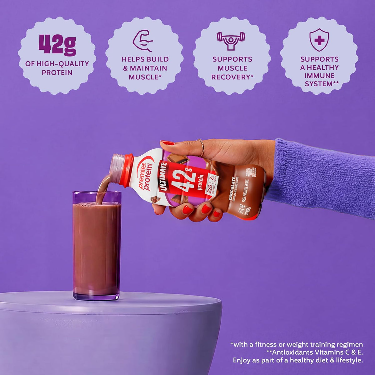 Premier Protein ULTIMATE 42g High Protein Shake, Variety Pack, 12 Pack