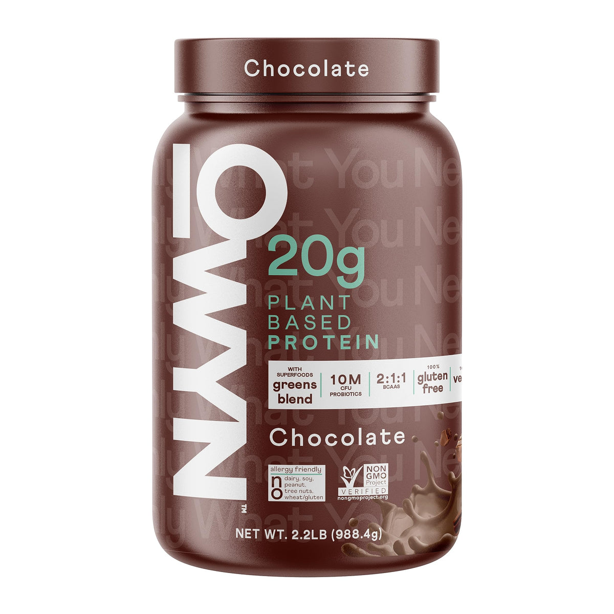 OWYN Only What You Need Smooth Vanilla Flavored 20g Protein Powder, 2.1 LB | 20g Protein, 4g Sugar, Dairy Free, Plant Protein Powder, Gluten Free, 2.1 Pounds, 28 Servings, Top 9 Allergen Friendly
