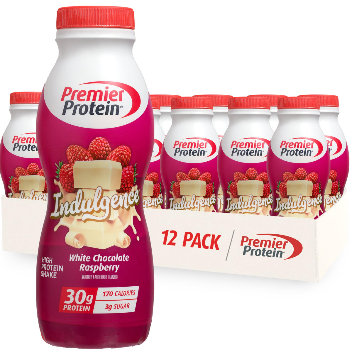 Premier Protein INDULGENCE 30g Shake, Decadent Dark Chocolate, 12 Pack