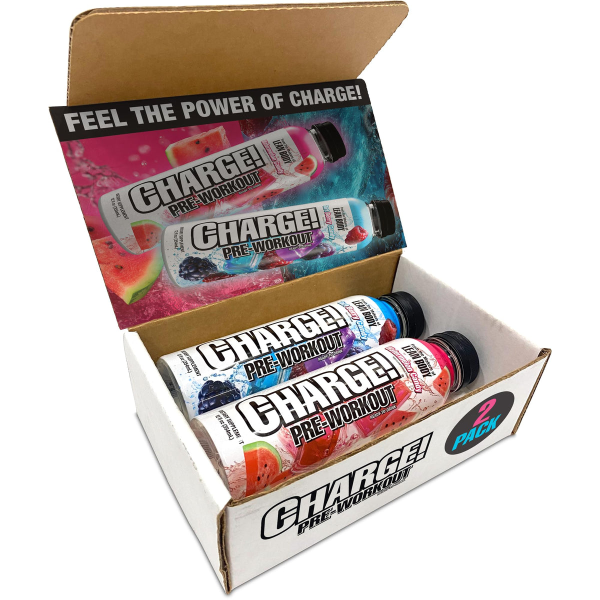 LABRADA Charge Pre Workout Tart Berry Candy RTD Drink – Pump, Energy, Endurance Formula with 10g Glycerol, 6g L-Citrulline Malate, 4g Beta Alanine, 300mg Caffeine, + Complete Hydration Support, 12 Serving