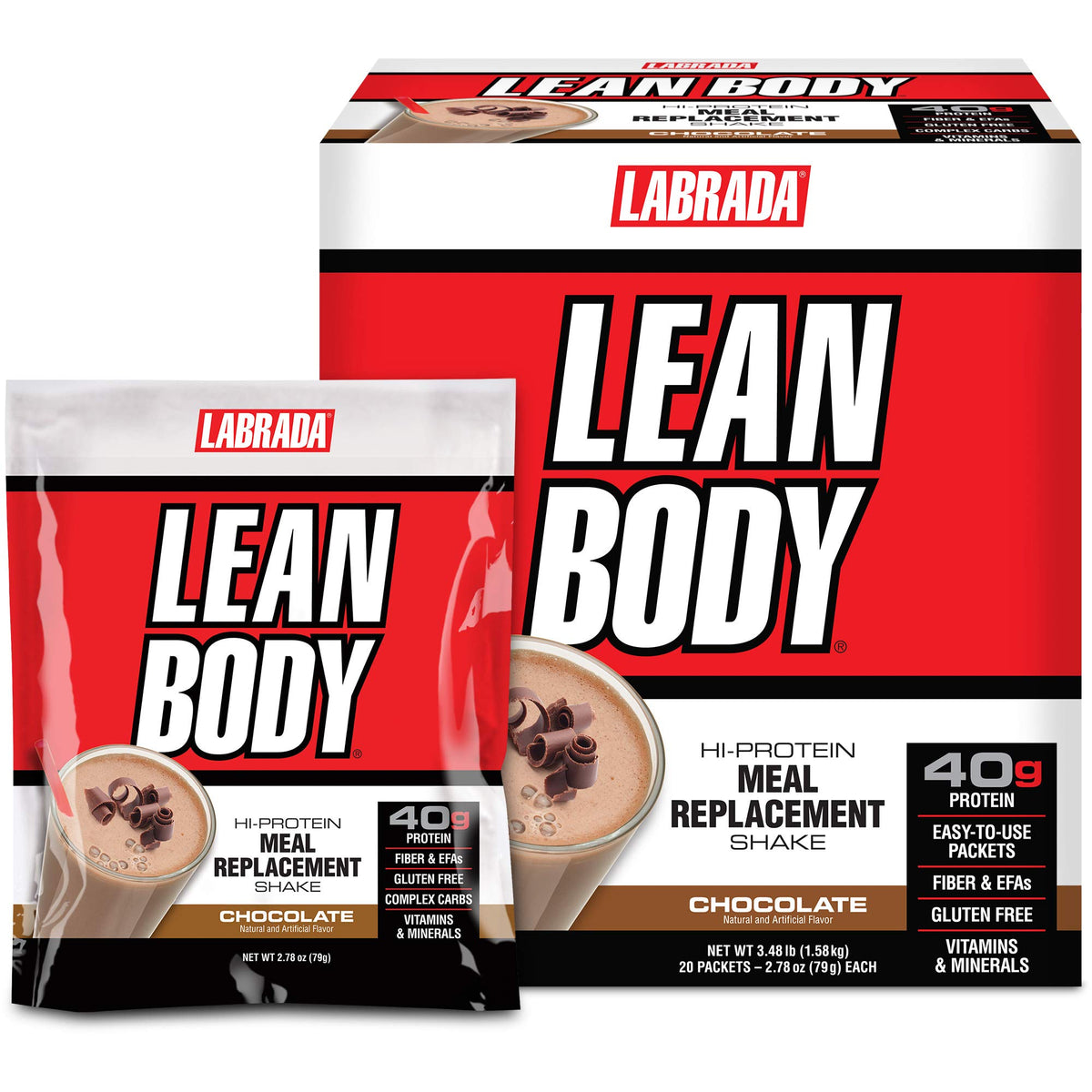 Labrada Nutrition Lean Body Hi-Protein Meal Replacement Shake, Vanilla, 2.47-Pound Tub Packaging May Vary